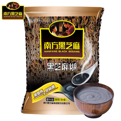 【南方黑芝麻】黑芝麻糊360g/袋(40g*9袋)黑营养 早餐喝 A股上市企业出品