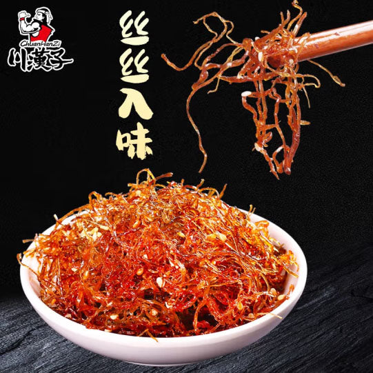 川汉子】麻辣味灯影牛肉丝100g*3袋四川达州特产英国川汉子牛肉干