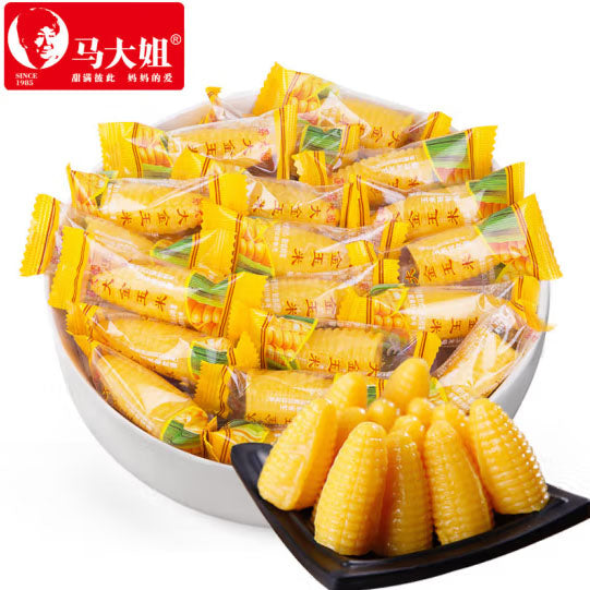 【马大姐】玉米软糖500g/袋(约40颗)饱满肥硕 软糯香甜
