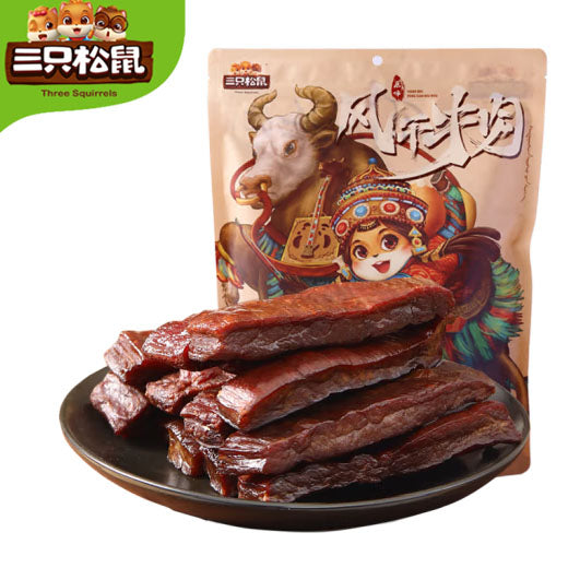 【三只松鼠】风干牛肉500g/袋(26根)内蒙古风味