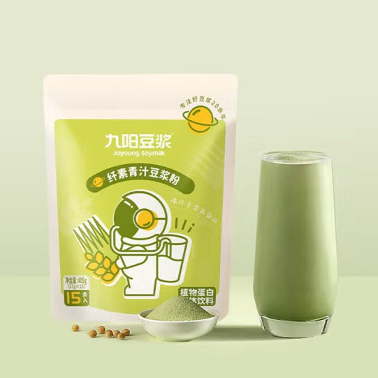 【九阳豆浆】纤素青汁豆浆粉405g/袋(27g*15条)可冲15杯 富含膳食纤维
