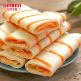 【咔啰卡曼】咸味蛋黄酥·蛋卷218g*2袋(每袋20片,共40片)美味夹心 脆到掉渣