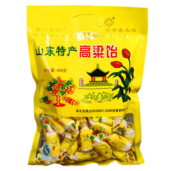 【礼季和】高粱饴450g/袋(约40颗)济南传统美食 买就送悠哈果汁软糖52g*1袋!