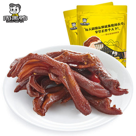 【周黑鸭】卤鸭掌108g*2袋(每袋4个,共8个)经典麻辣味 独立小包装 醇香四溢