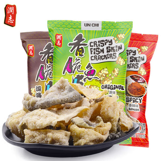 【润志】香脆鱼皮110g*3袋 源自深海 开袋即食 6种口味可选