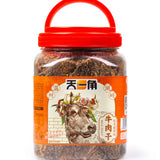 【天一角】丝绒牛肉干350g/罐 温州特产 松木碳烤味/沙爹/爽辣/黑胡椒味4种味道可选