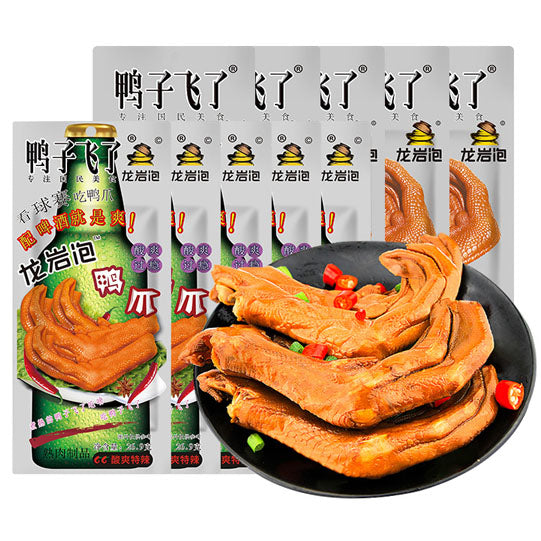 【鸭子飞了】啤酒版 龙岩泡鸭爪26g*10袋 酸爽特辣