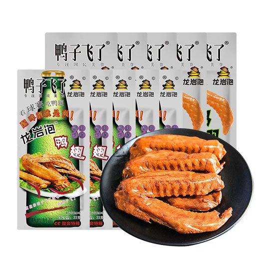 【鸭子飞了】龙岩泡鸭翅33g*10袋 酸爽特辣 看球赛 配啤酒