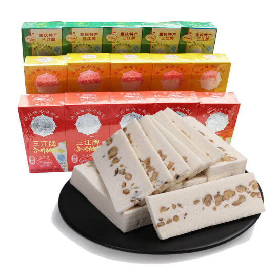 【三江牌】合川桃片50g*10盒 云片糕 重庆老字号 3种口味可选