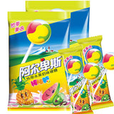 【阿尔卑斯】热带水果奶味硬糖 棒棒糖200g*2袋 每袋含20支棒棒糖 总共40支