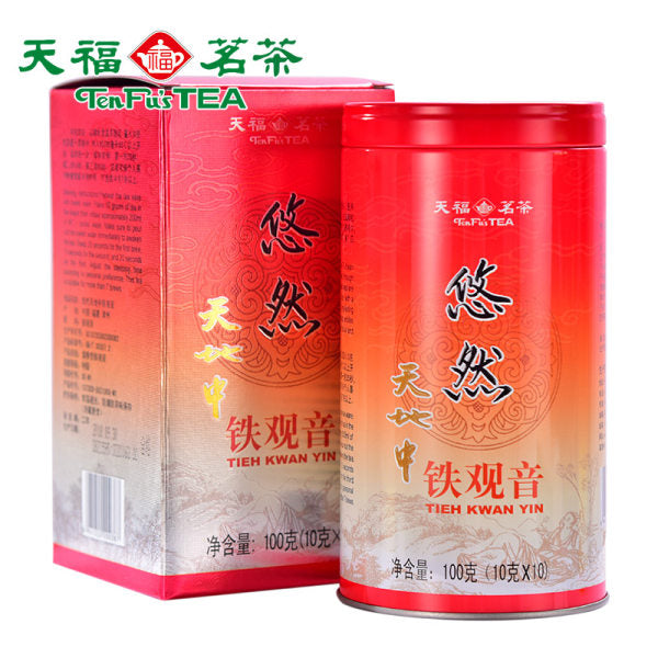 【天福茗茶】特级 悠然天地中 铁观音100g/罐(10g*10袋)连续畅销13年的镇店招牌茶