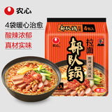 【农心】部队锅拉面130g*4袋 酸辣火腿风味 韩式部队火锅面