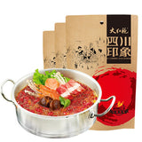 【大红袍】四川印象 麻辣红汤火锅底料220g*3袋 牛油火锅底料