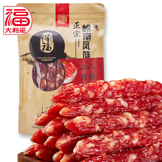 【大利是福】二八腊肠500g/袋(8分瘦)煲仔饭腊肠