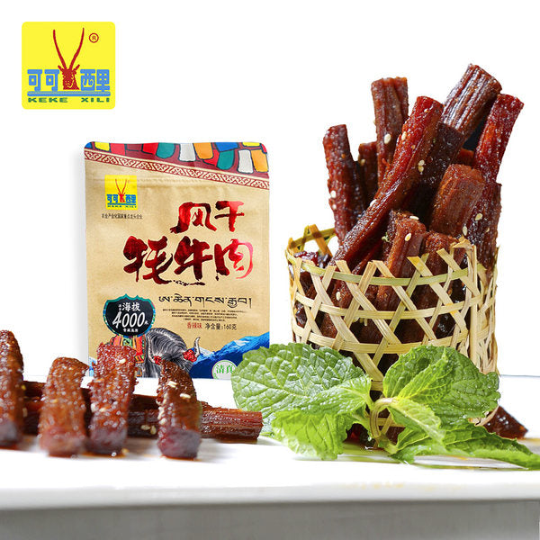 【可可西里】风干牦牛肉干160g/袋 7成干 软硬适中 藏族特产