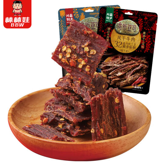 【棒棒娃】高原亚可 风干牛肉108g*2袋 超干真牛肉 藏南手撕风味