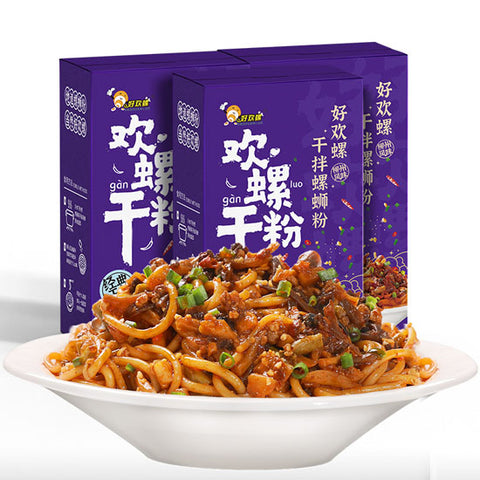 【好欢螺】干拌螺蛳粉335g*3盒 只煮粉 不煮料 味上头 21年实体老店出品