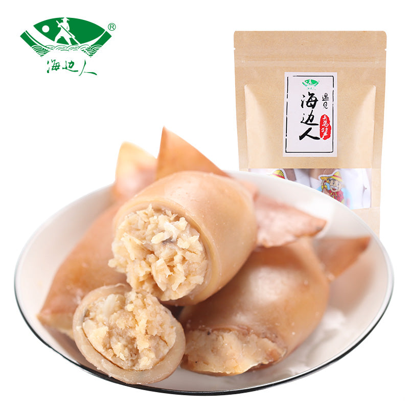【海边人】带籽鱿鱼仔250g*2袋 海鲜零食 原味/烧烤味 2种口味可选