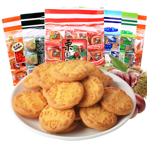 【鸿达】栗蓉饼500g/袋(10g*50小包)外酥里脆 充饥解馋