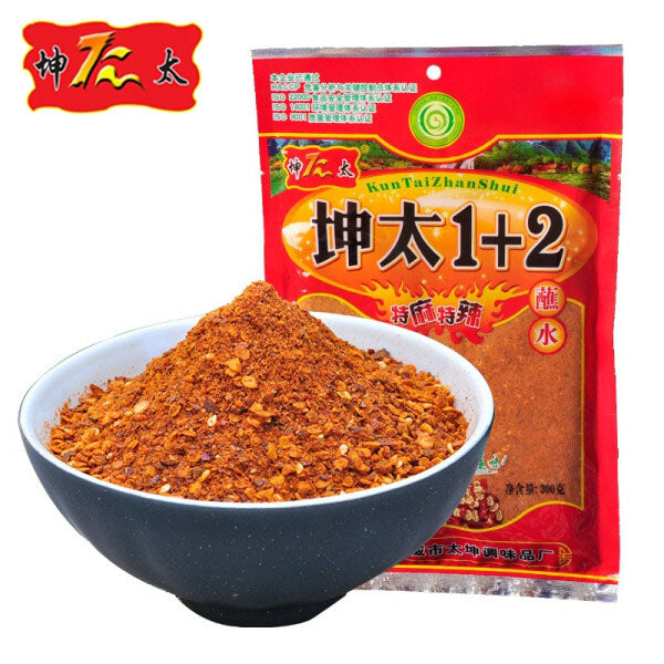 【坤太】坤太1+2蘸水300g*2袋  特麻特辣 云南特产辣椒面蘸料