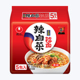 【农心】辣白菜拉面120g*5袋 五连包 正宗韩式汤味 独特酸辣口感