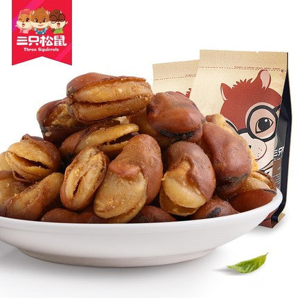 【三只松鼠】兰花豆205g*2袋 松鼠家的兰花豆 颗粒饱满 酥脆可口