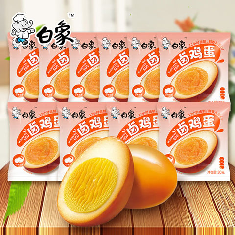 【白象】卤鸡蛋30g*10个 卤味深入蛋黄 开袋即食