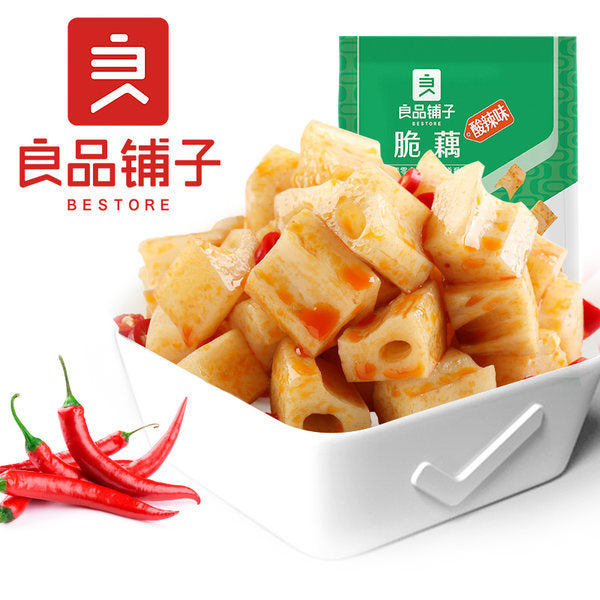 【良品铺子】香辣卤藕168g*2袋 洪湖九孔莲藕 软糯醇味