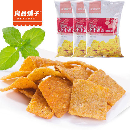 【良品铺子】麻辣味 小米锅巴90g*3袋 香脆不停 美味共享