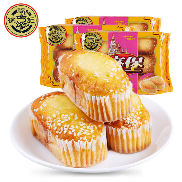 【徐福记】磨堡蛋糕190g*2袋 芝麻味/鸡蛋味 2种口味可选