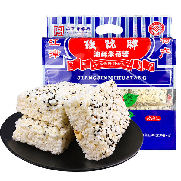 【玫瑰牌】江津米花糖400/袋 中华老字号 始创于1917年