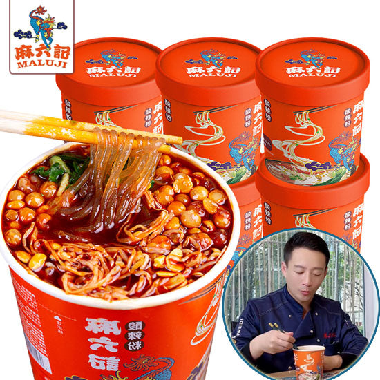 【麻六记】酸辣粉256g*4桶 麻辣鲜香 汪小菲创立 东方甄选力荐