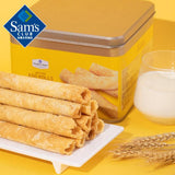 【Members Mark】黄油鸡蛋卷608g/铁盒 金黄圆筒 酥脆可口