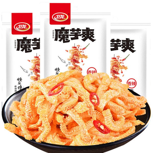 【卫龙】馋魔芋180g*2袋 香辣味 办公室零食 魔芋丝素毛肚