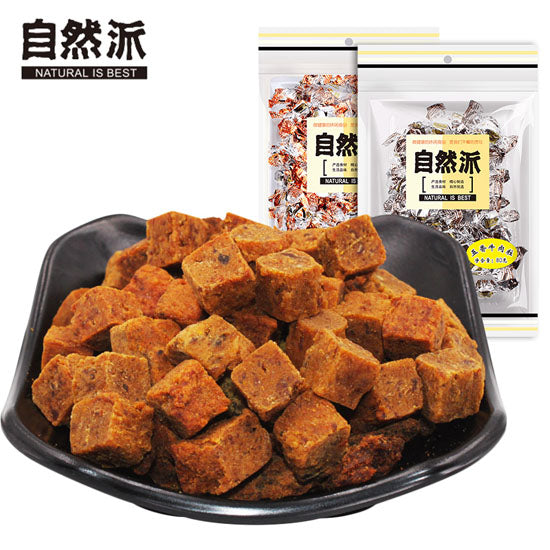 【自然派】牛肉粒80g*2袋 五香味/沙爹味