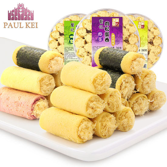 【葡记】肉松蛋卷260g/盒(约25卷)澳门风味 紫菜/原味/四宝 3种口味可选