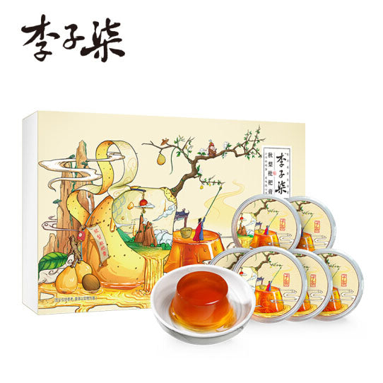 【李子柒】秋梨枇杷膏420g/盒(70g*6盏)即食布丁果冻 清润心甜