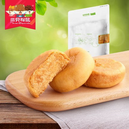 【三只松鼠】黄金肉松饼456g/袋(12枚)松鼠家肉松饼 更多肉松 更多美味!
