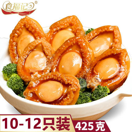 【食福记】即食烧汁鲍鱼425g/罐(10-12只装)鲍鱼罐头