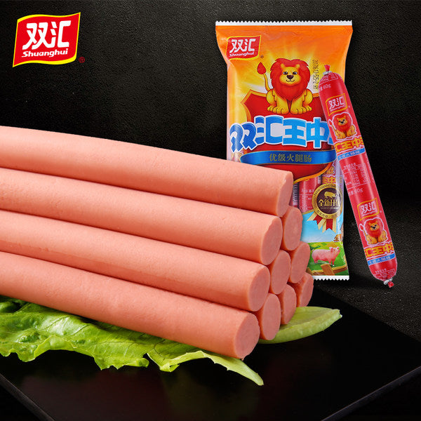 【双汇火腿肠】 双汇王中王优级火腿肠600g/袋(60g*10支)粗粗的大根火腿肠