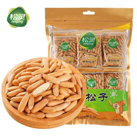 【松灵】手剥松子500g/袋(约19包)大颗粒 当季松子 更香 更鲜