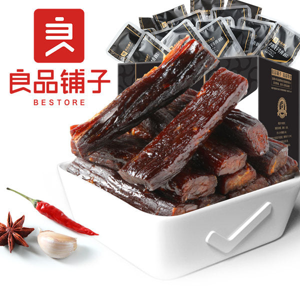 【良品铺子】手撕风干牛肉干400g/袋(内含约20小袋)7层干 口感偏硬 耐嚼