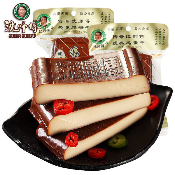 【沈师傅】酱香鸡蛋干100g*4袋 酱香浓郁 细嫩爽滑