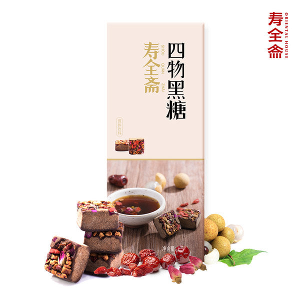 【寿全斋】四物黑糖块168g/盒(内含14g*12袋)科学配比 温润好气色