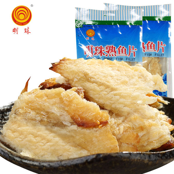 【明珠】熟鱼片10g*20袋 舟山特产烤鱼片 浙江老字号