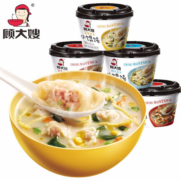 【顾大嫂】小馄饨73g*3碗 方便云吞面速食 3种口味可选