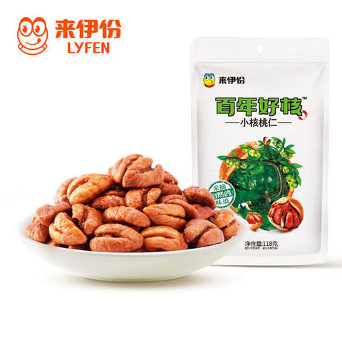 【来伊份】百年好核 小核桃仁118g*2袋 浙江临安山核桃仁