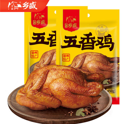 【乡盛】五香鸡500g*2袋 德州老字号 香到肉里 酥到骨里
