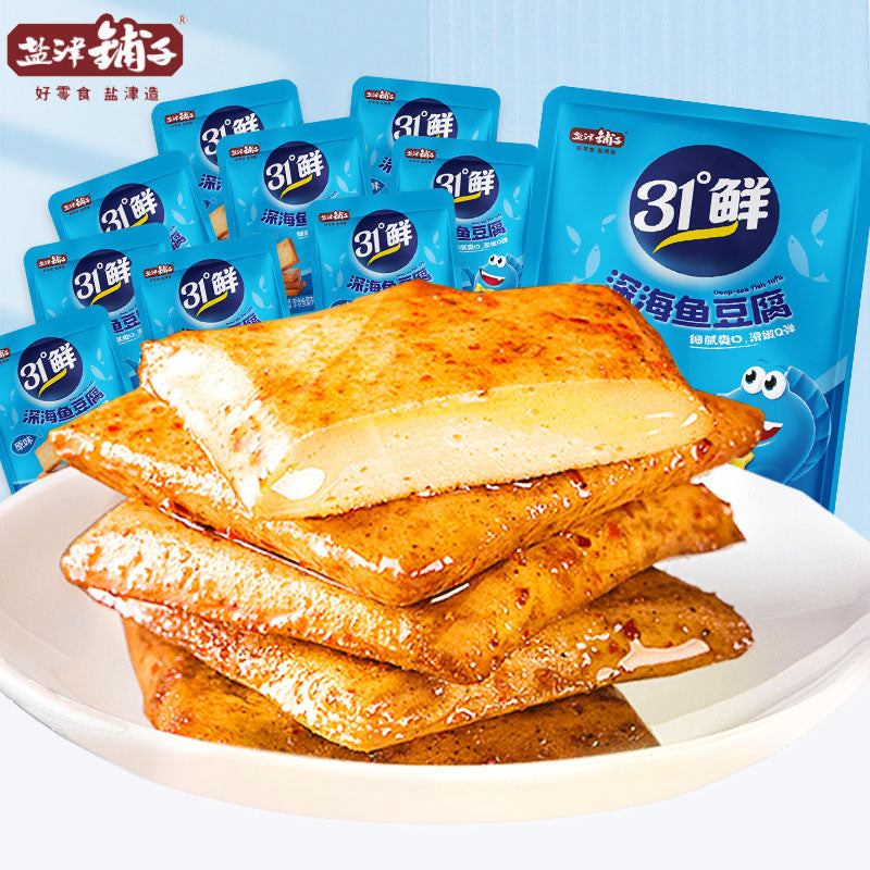 【盐津铺子】鱼豆腐450g/袋(内含9g*50小包)香辣/蟹黄/烧烤/原味 4种口味可选