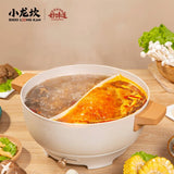 【小龙坎】颗粒装 鸳鸯火锅底料320g/盒(80g*4粒装)麻辣红汤2粒+三鲜清汤2粒